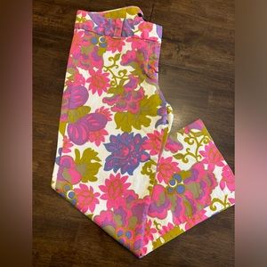Women’s J.Crew Floral Cropped City Fit Chinos